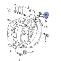 Bouchon plastique à visser d'obturation M36x1.5 sur cloche d'embrayage de  boîte de vitesses