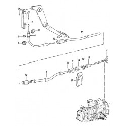 Barre de raccordement pour câble d'embrayage